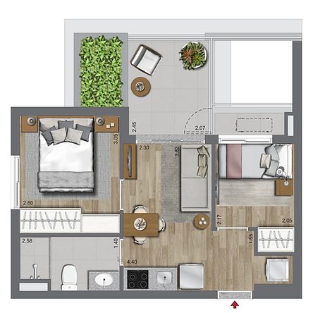 2 dorms padrão - 42m².png